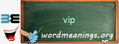 WordMeaning blackboard for vip